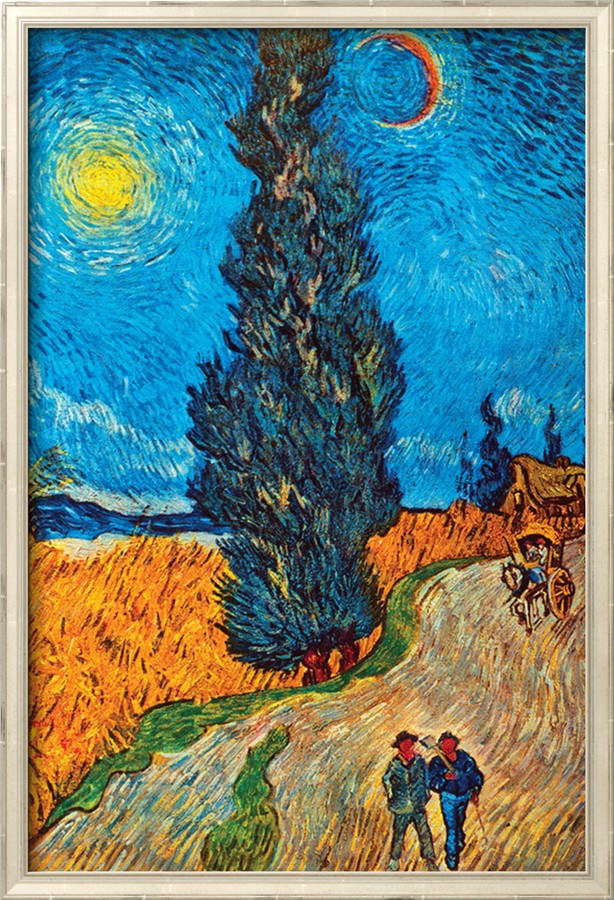 Road with Cypresses - Vincent Van Gogh Paintings